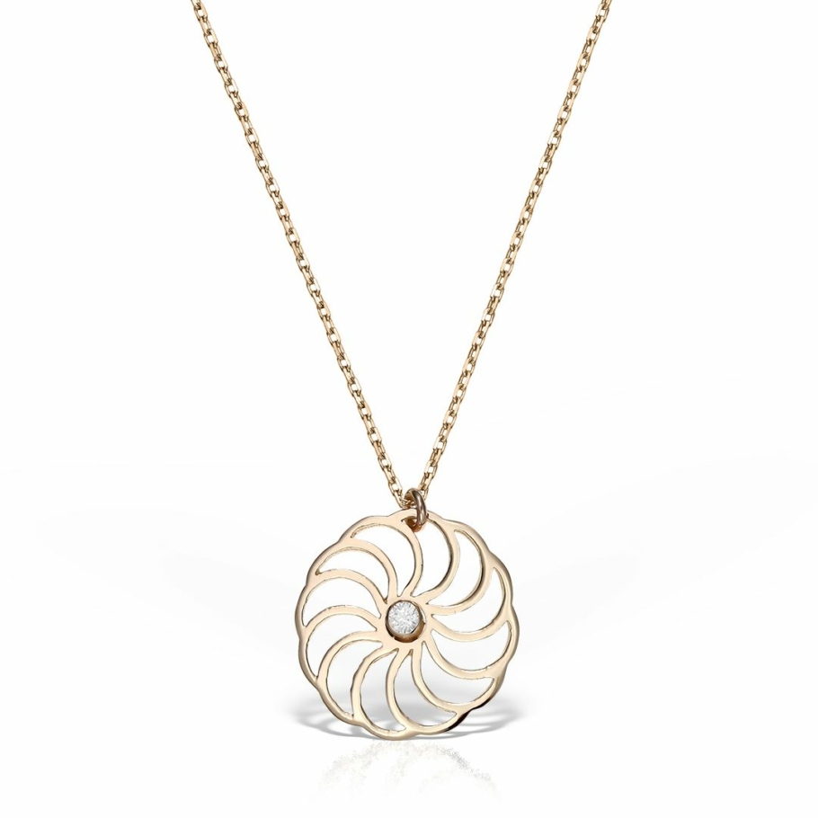 Colier Aur Roz 14K NN-32