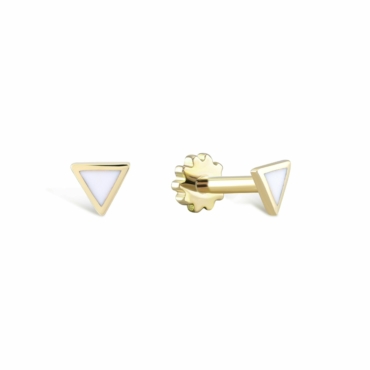 Piercing Ureche Triunghi Aur 14K PCXE0007-10