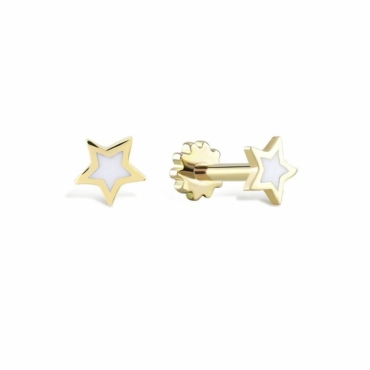 Piercing Ureche Stea Aur 14K PCXE0008-11