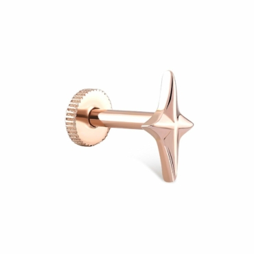 Piercing Ureche Steaua Nordului Aur 14K PCXE0029-10