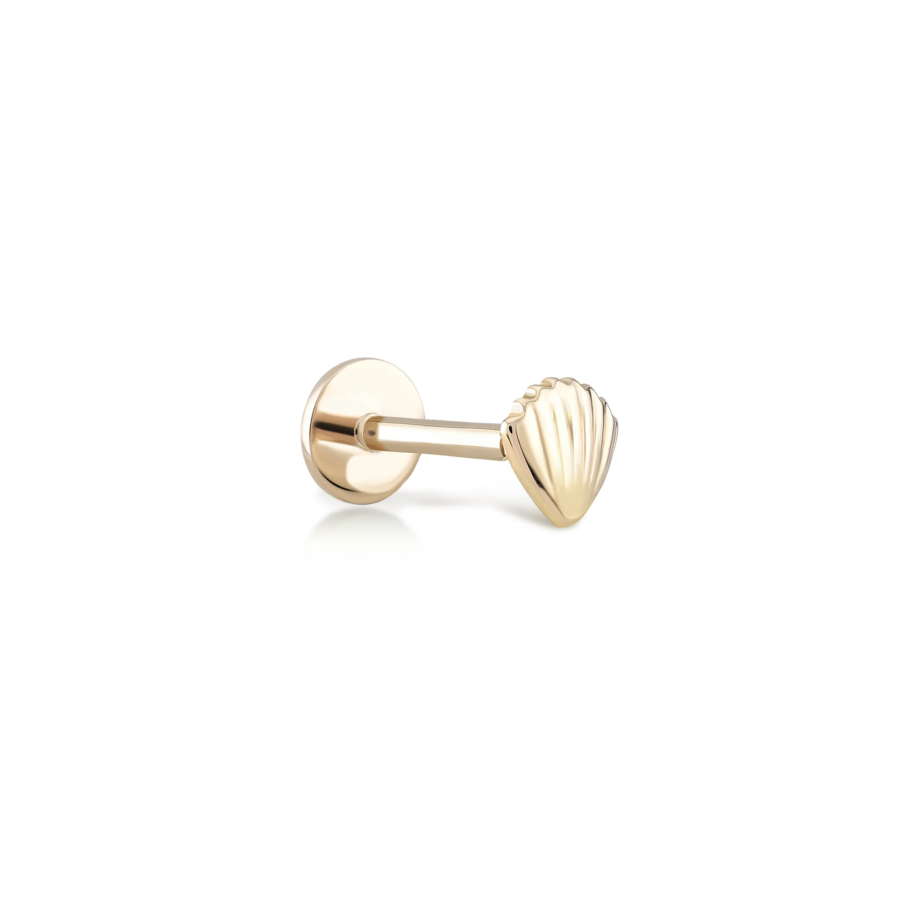 piercing ureche scoica aur 14k pcxe0034 12