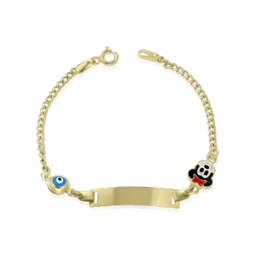 Bratara Copii Cu Minnie Aur 14K BC-13