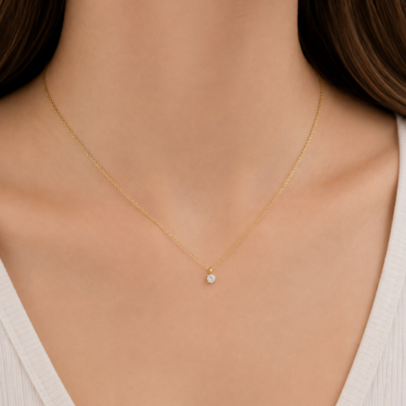 colier cu pietricica aur 14k nf31