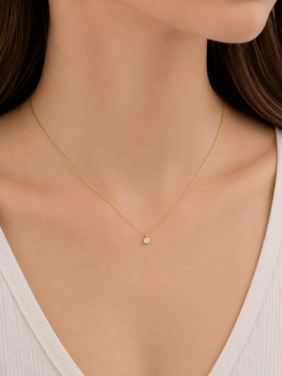 Colier Cu Pietricica Aur 14K NF31