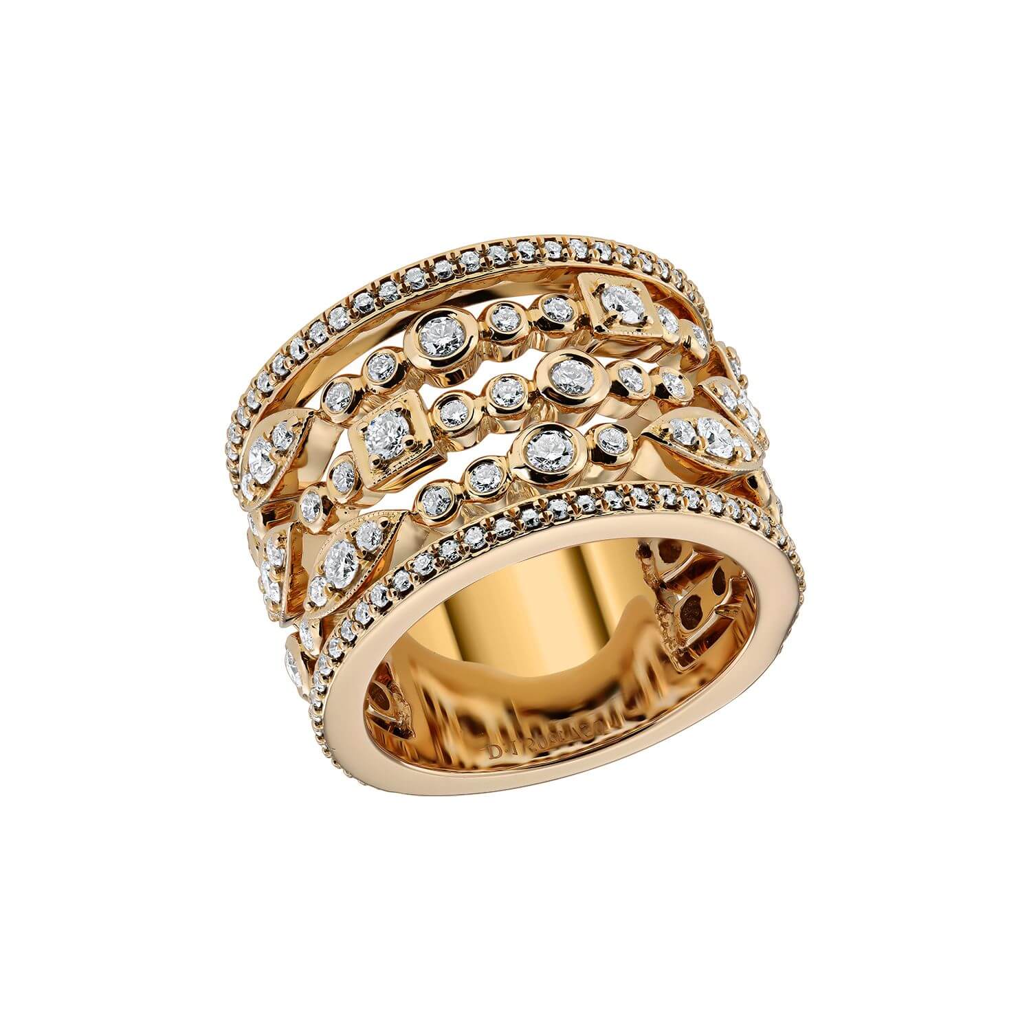 Scump/De Lux Bianco Nero Inel Cu Diamante Aur 18K 3140883…