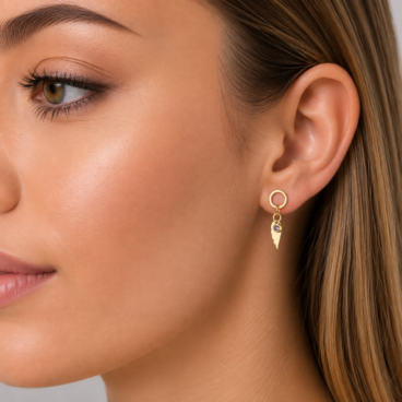 cercei cu pana aur 14k c 48