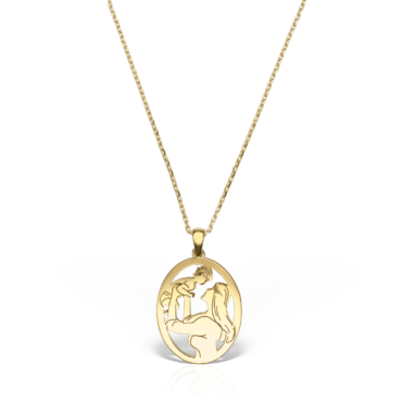 colier mama si copil aur 14k nf81
