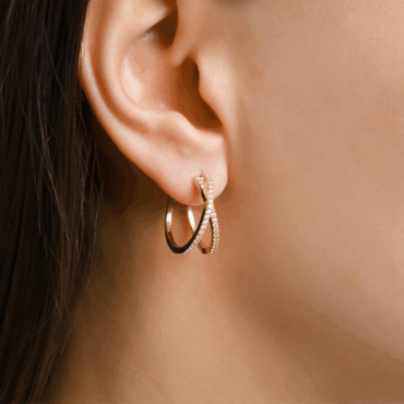 cercei aur 14k pxe0205