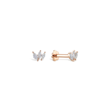 piercing ureche aur 14k pcxe0213 cz