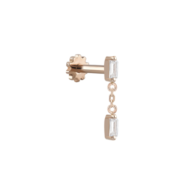 piercing ureche aur 14k pcxe0268 cz