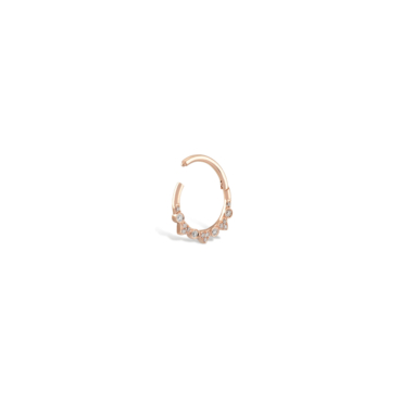 piercing ureche hoop aur 14k pcxe0298 cz