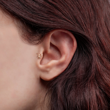 piercing ureche paianjen aur 14k pcxe0349
