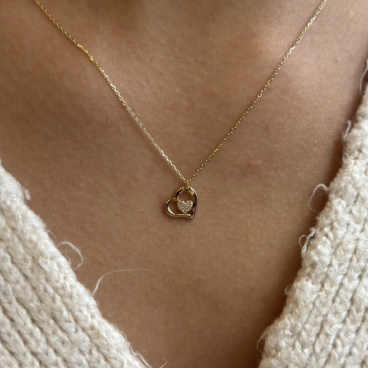 colier cu inima aur 14k pxp0032
