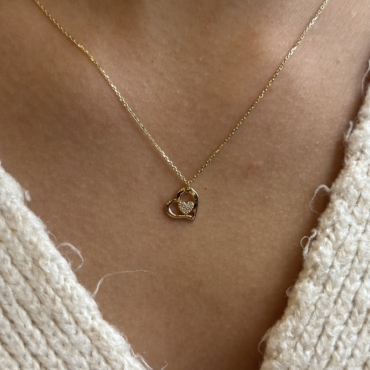 colier cu inima aur 14k pxp0032