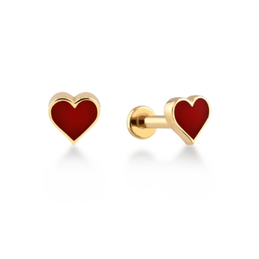 piercing ureche inima aur 14k pcxe0006 12