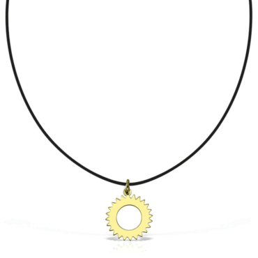 pandantiv soare pentru lant aur 14k pm 8