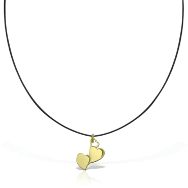 pandantiv inimi pentru lant aur 14k pm 3