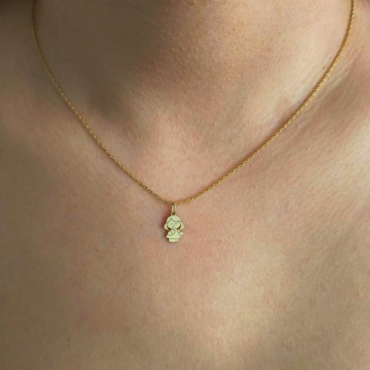 pandantiv fluture pentru lant aur 14k pm 9