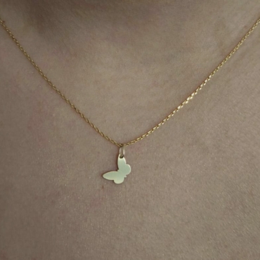 pandantiv fluture pentru lant aur 14k pm 9