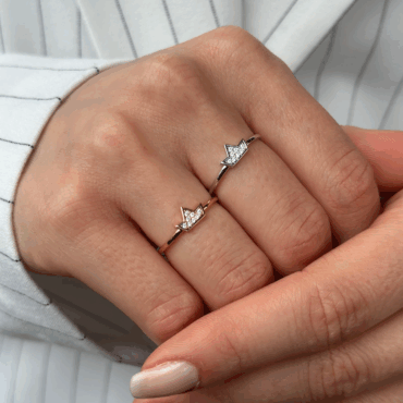 inel coroana aur 14k pxr0097