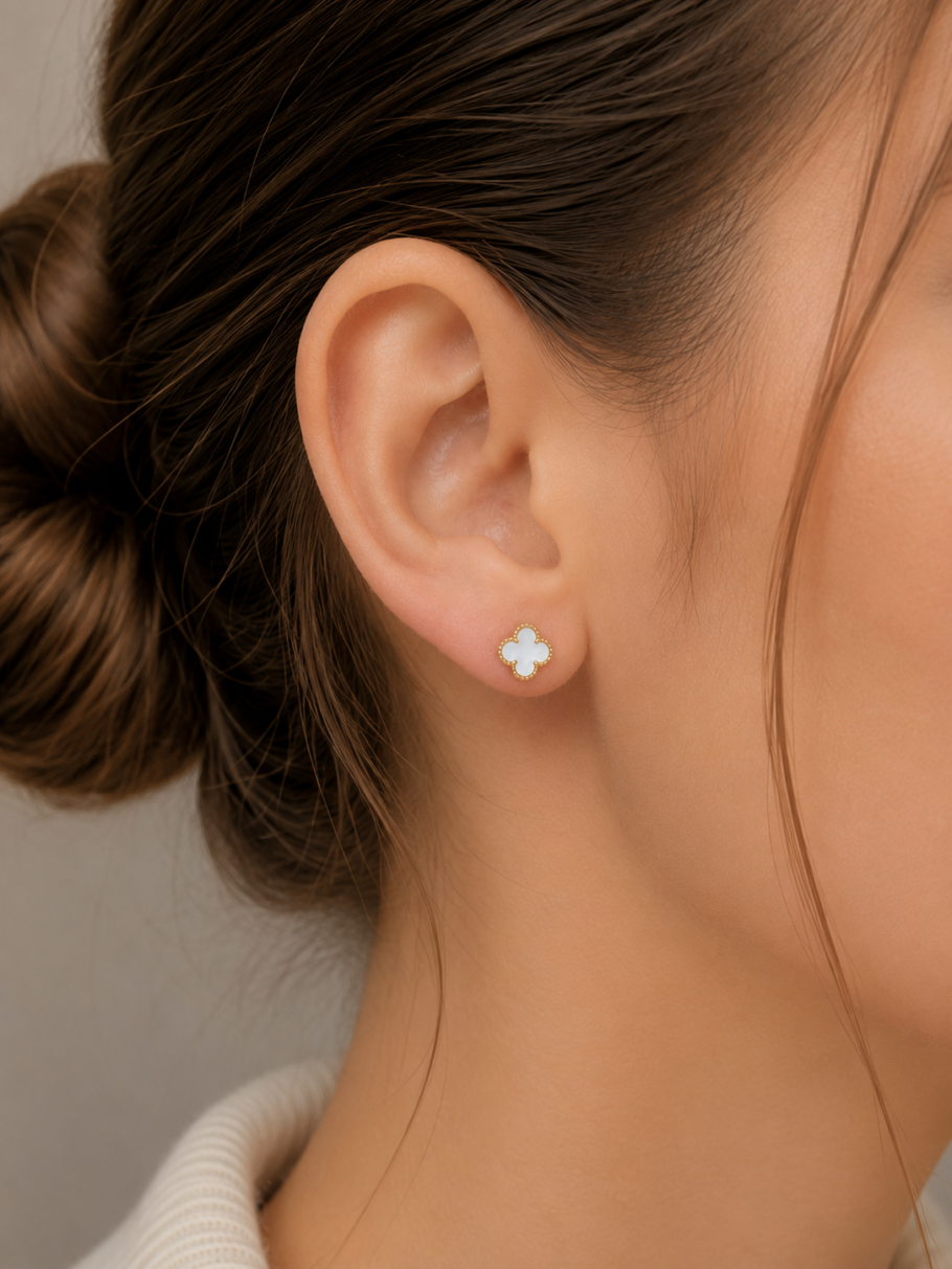 Cercei Trifoi Aur 14K C-80