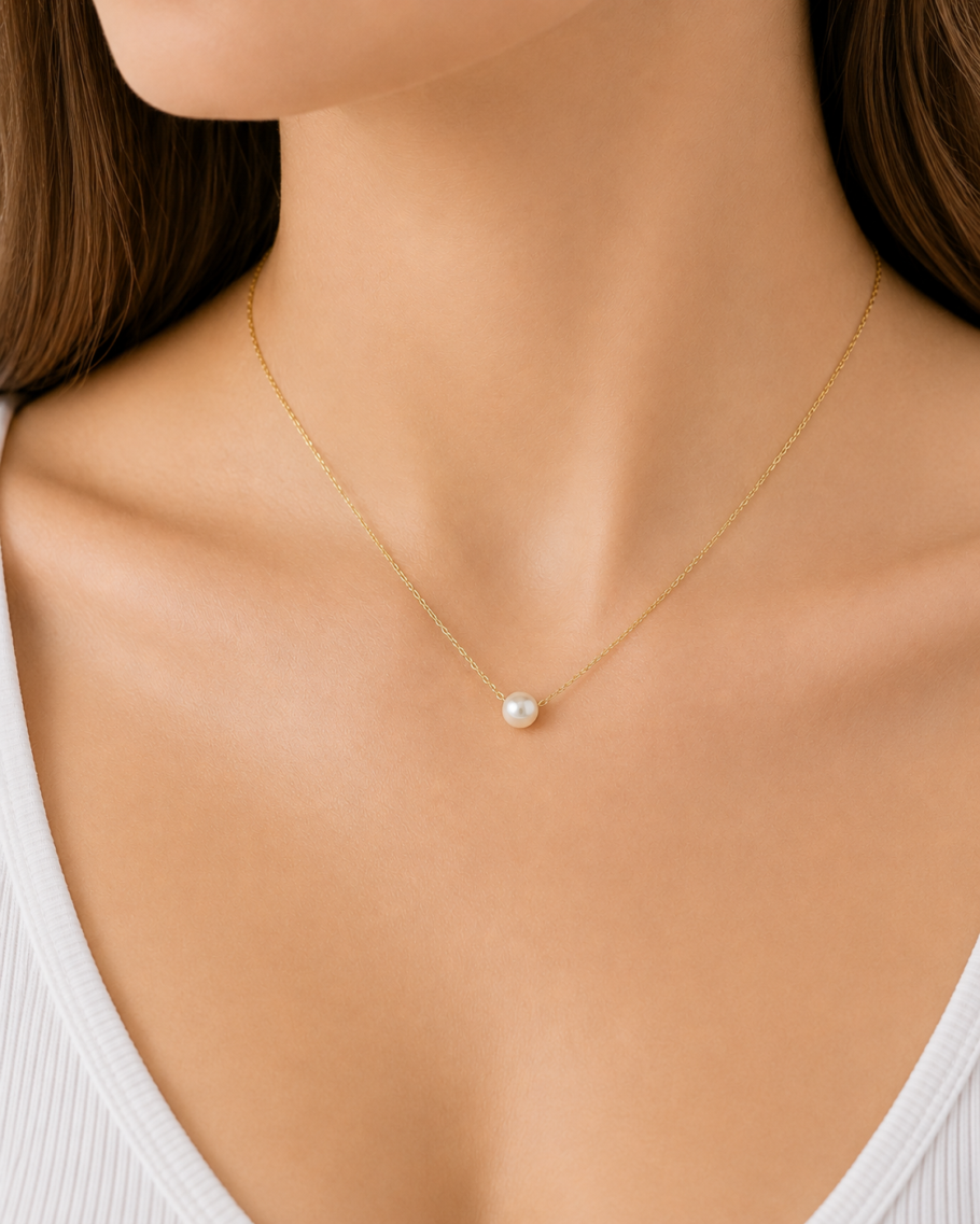 Colier Cu Perla Aur 14K N-37