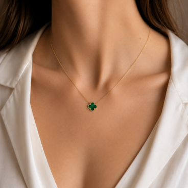 colier trifoi aur 14k nf90
