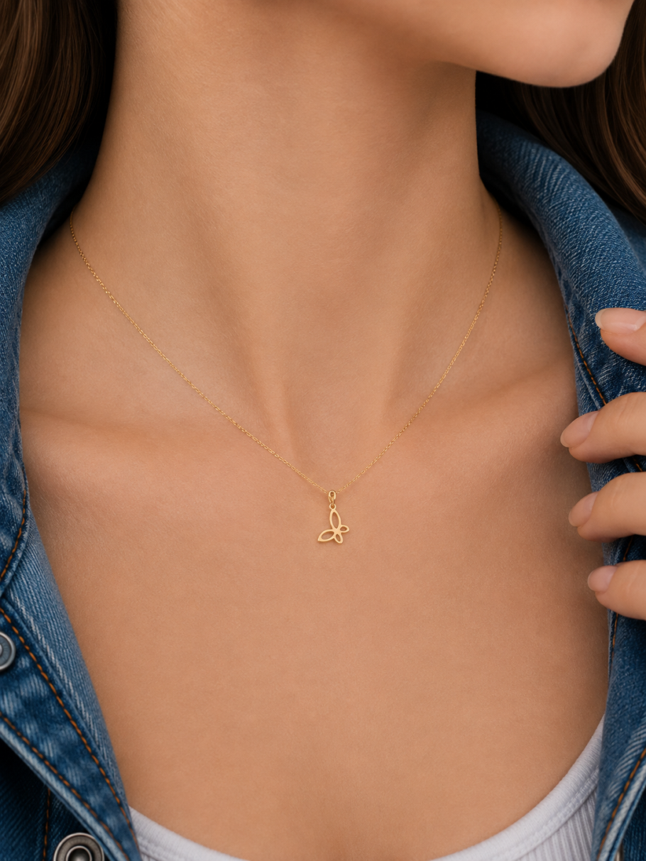 Colier Cu Fluturas Aur 14K MVK-1-10