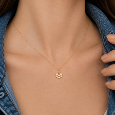 colier fulg de nea aur 14k mvk 1 14