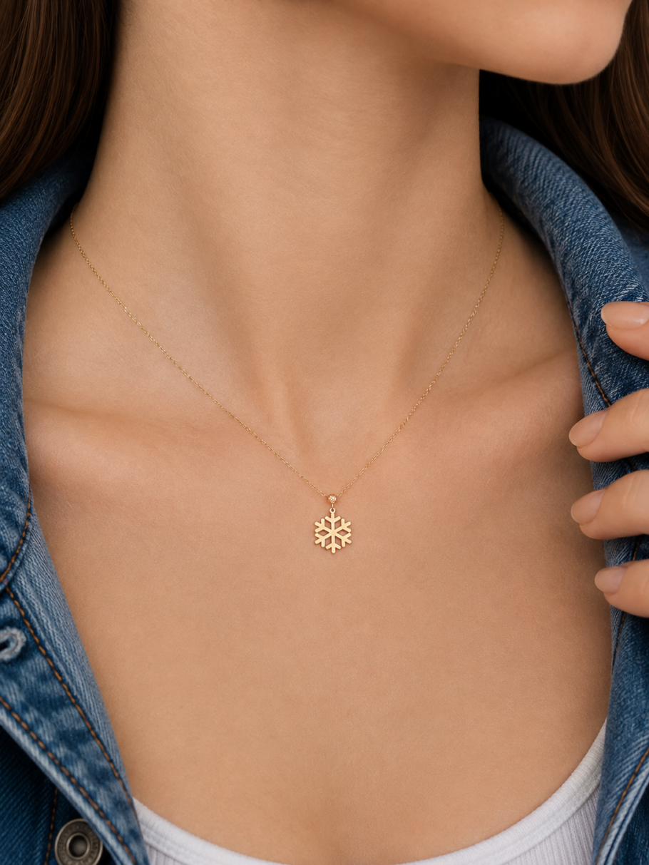 Colier Fulg De Nea Aur 14K MVK-1-14