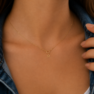 colier steluta aur 14k mvk 2 6