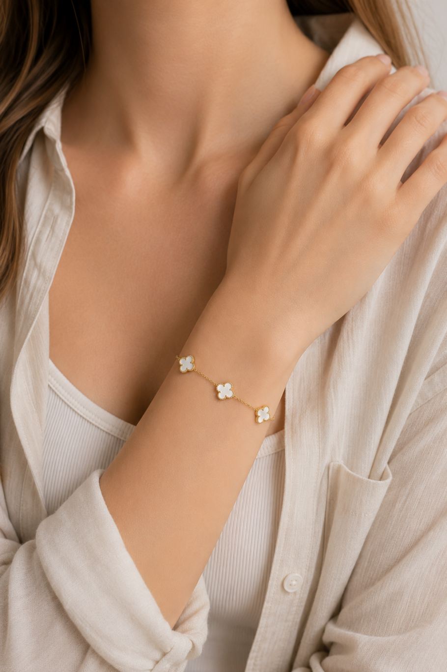 Bratara Trifoi Aur 14K BB-58