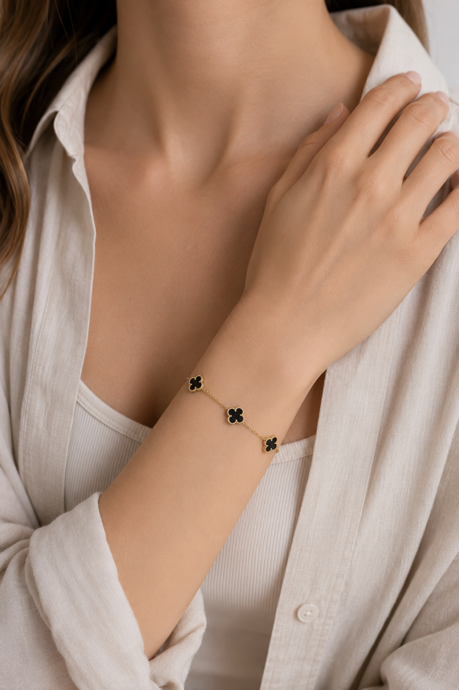 Bratara Trifoi Aur 14K BB-58