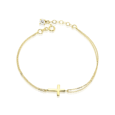 bratara cu cruciulita aur 14k bb 53
