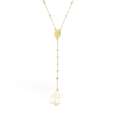 colier rozaliu aur 14k n 38