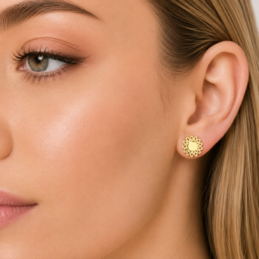 cercei floare aur 14k c 89