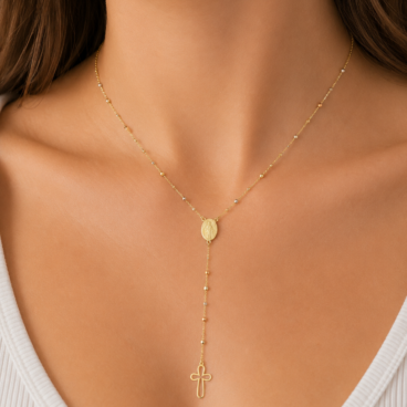 colier rozariu aur 14k n 38