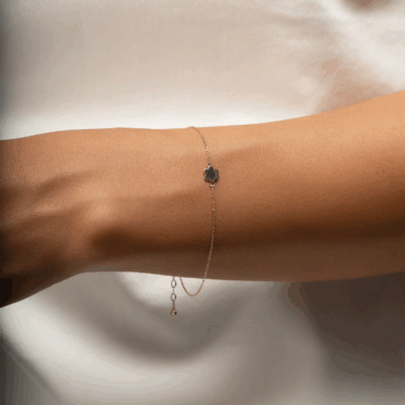 bratara cu floare aur 14k pxb0126