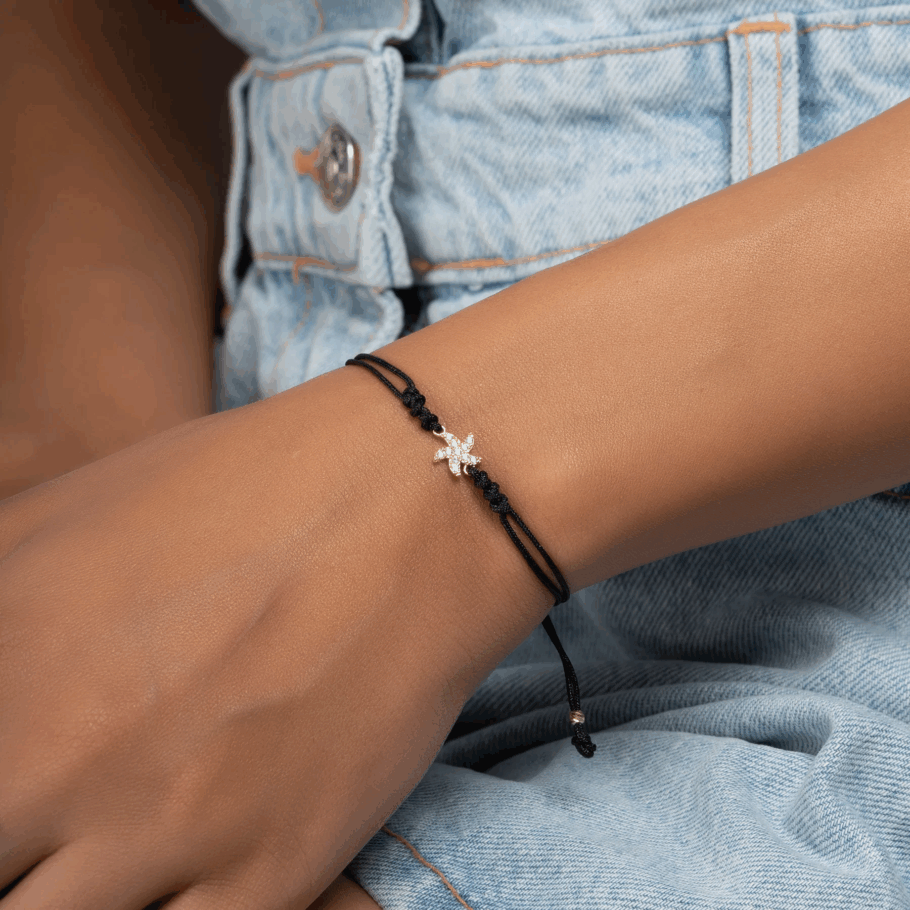 Bratara cu Snur si Steluta Aur 14K PXB0175