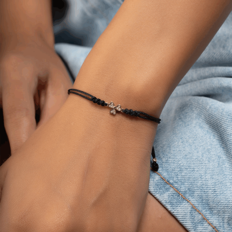 Bratara cu Snur si Trifoi Aur 14K PXB0177