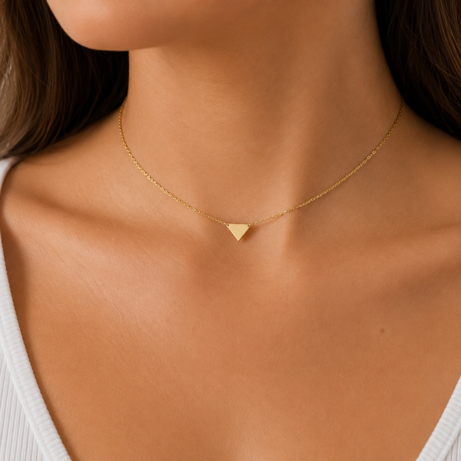 Choker Triunghi Aur 14K N-48