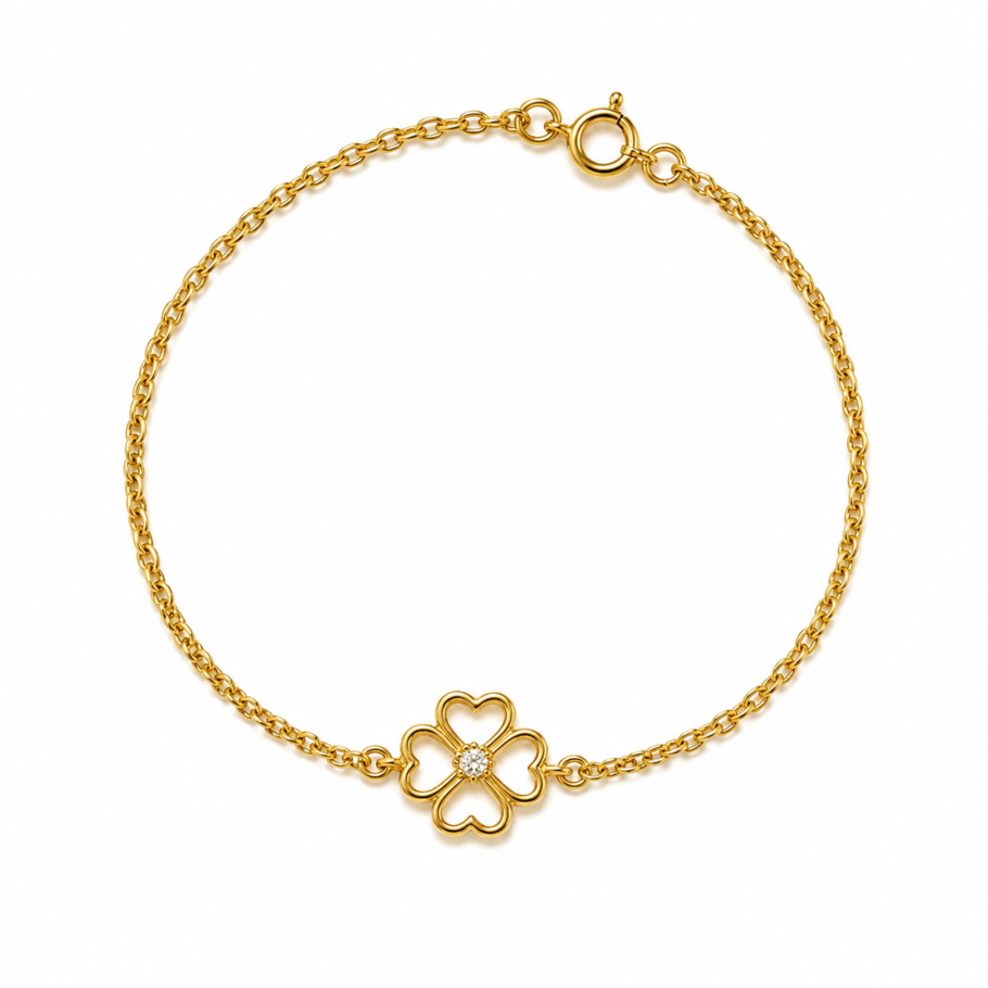 Bratara Trifoi Copii Aur 14K BC-34