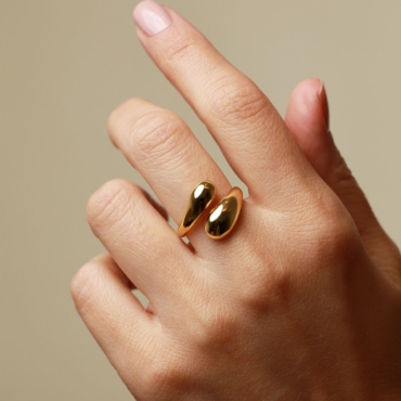 inel lacrima aur 14k i 58