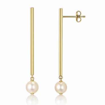 cercei perla aur 14k e 89