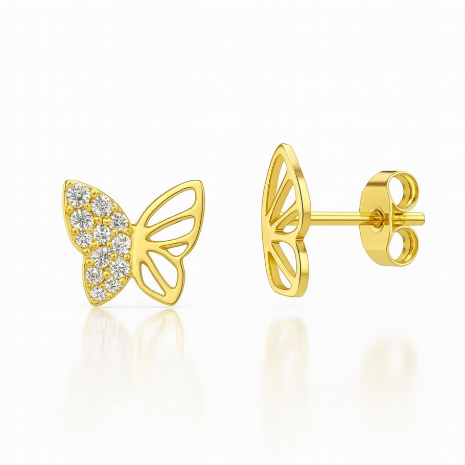 Cercei Fluturas Aur 14K E-93