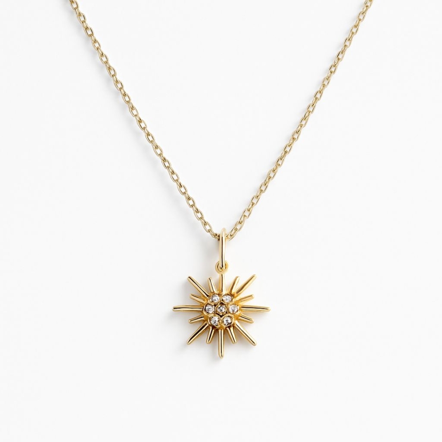 Colier Soare Aur 14K N-46