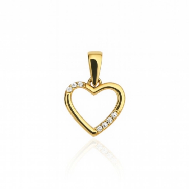 pandantiv inima aur 14k ppp35