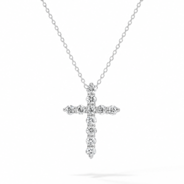 colier cruce cu diamante aur 18k ahc2300 0.26ct