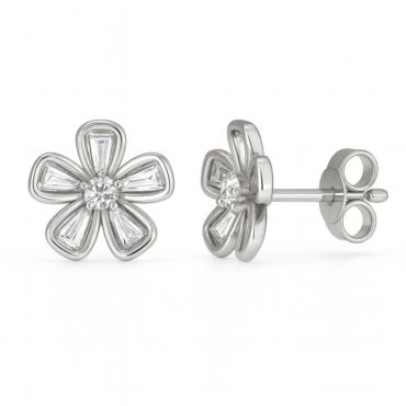 cercei floricica argint ac 5