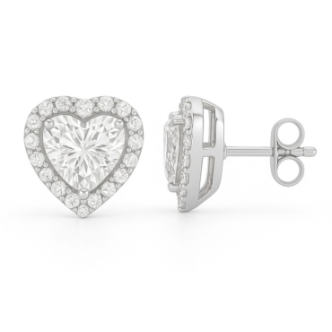 cercei inimioara argint ac 16